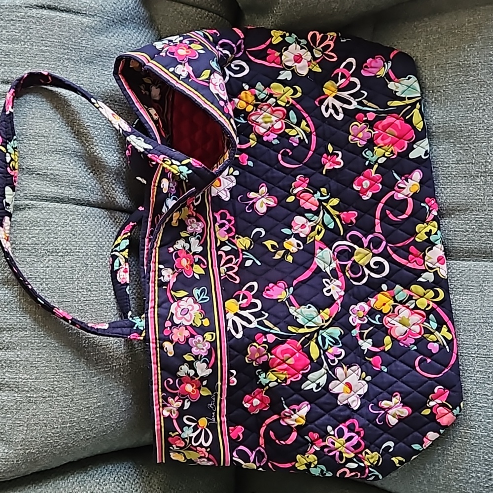 vera bradley large tote Floral Print Travel Get Carried Away